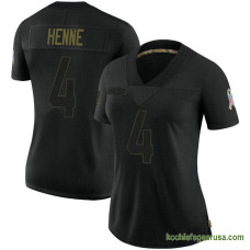Womens Kansas City Chiefs Chad Henne Black Authentic 2020 Salute To Service Kcc216 Jersey C1131